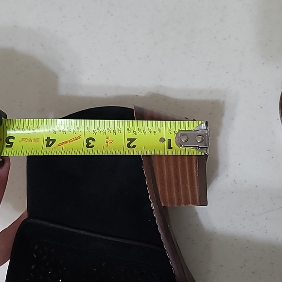 Vionic Black Suede Ankle Booties with Perforated Design size 8 - Picture 15 of 15